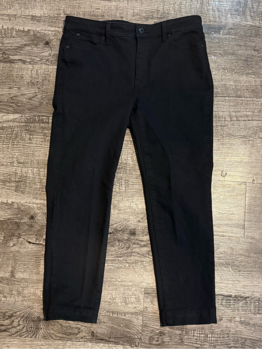 Talbots Jeans Women’s 8 Petite Black Slim Ankle Denim